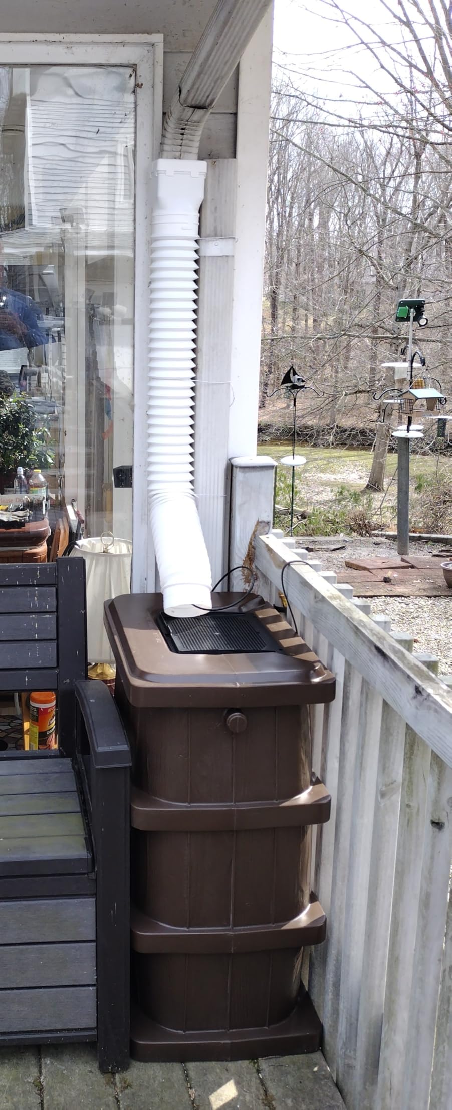 FCMP Outdoor Slim Line Design Rain Barrel, 45 Gallon, Brown customer photo 2