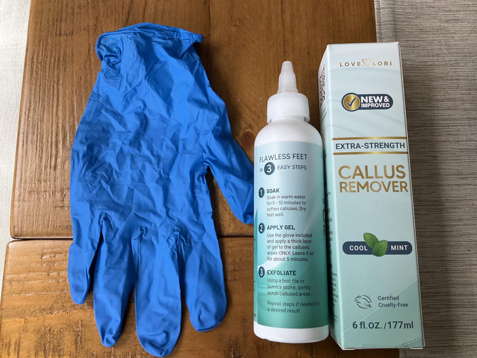 Love Lori Foot Callus Remover Gel Extra Strength Pedicure Tool for Feet 6oz | Quickly, easily, softens and removes dead, hard skin on heels & feet; salon-quality pedicure results at home customer photo 2
