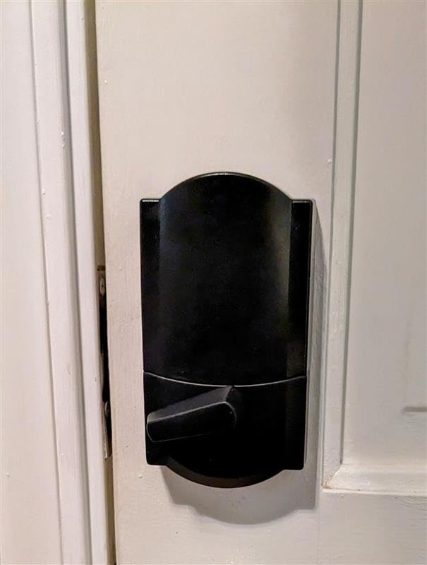 Schlage Encode Smart WiFi Deadbolt Lock with Century Trim, Matte Black | Keyless entry door lock, Touchscreen keypad, App control, Alexa, Google Home, Ring & Airbnb compatible, Certified security customer photo 2