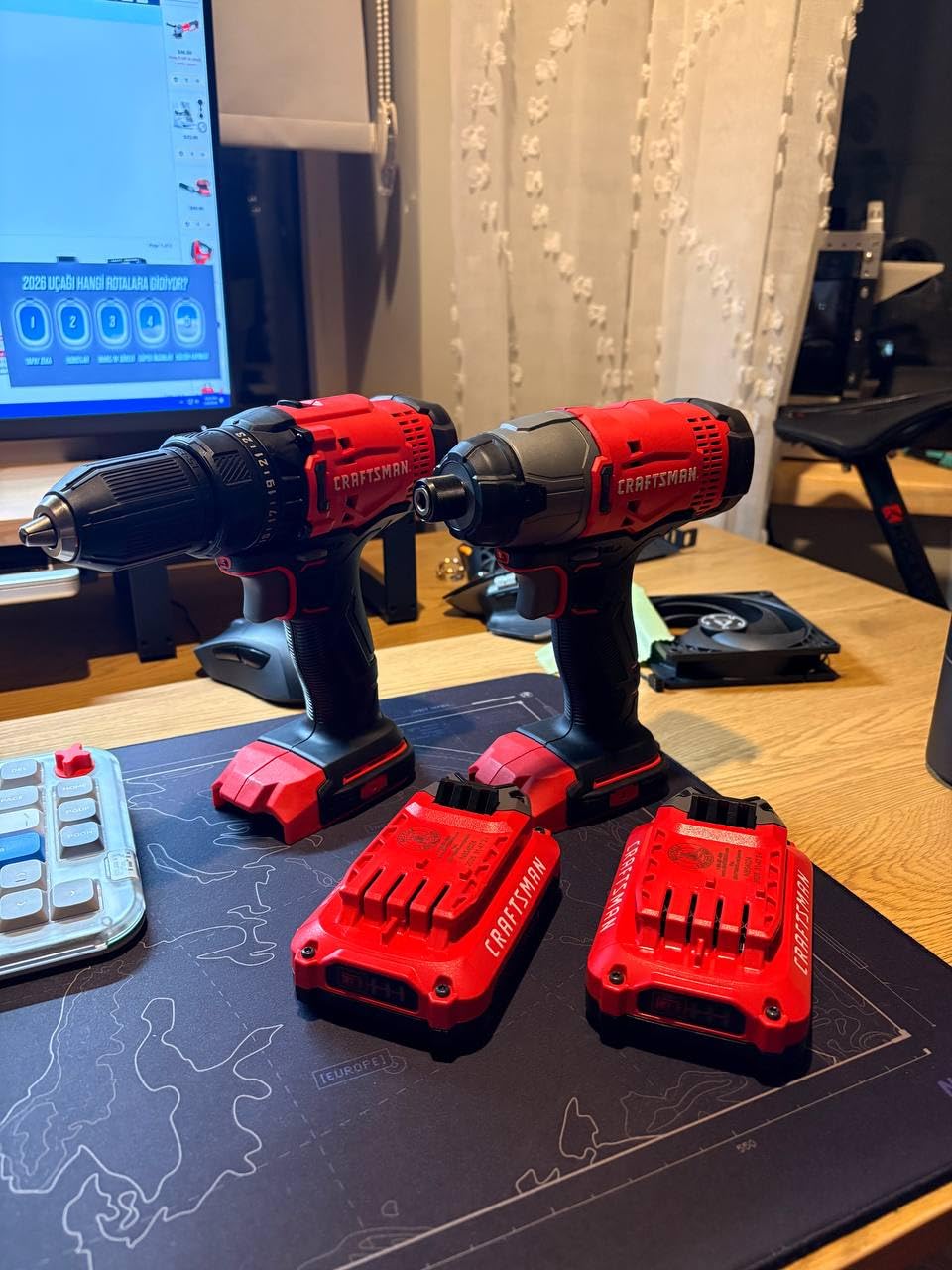 CRAFTSMAN V20 MAX Cordless Drill Driver and Impact Driver Set, Power Tool Set with 2 Batteries and Charger, LED Work Light, 2 Bits, Bag (CMCK200C2) customer photo 1