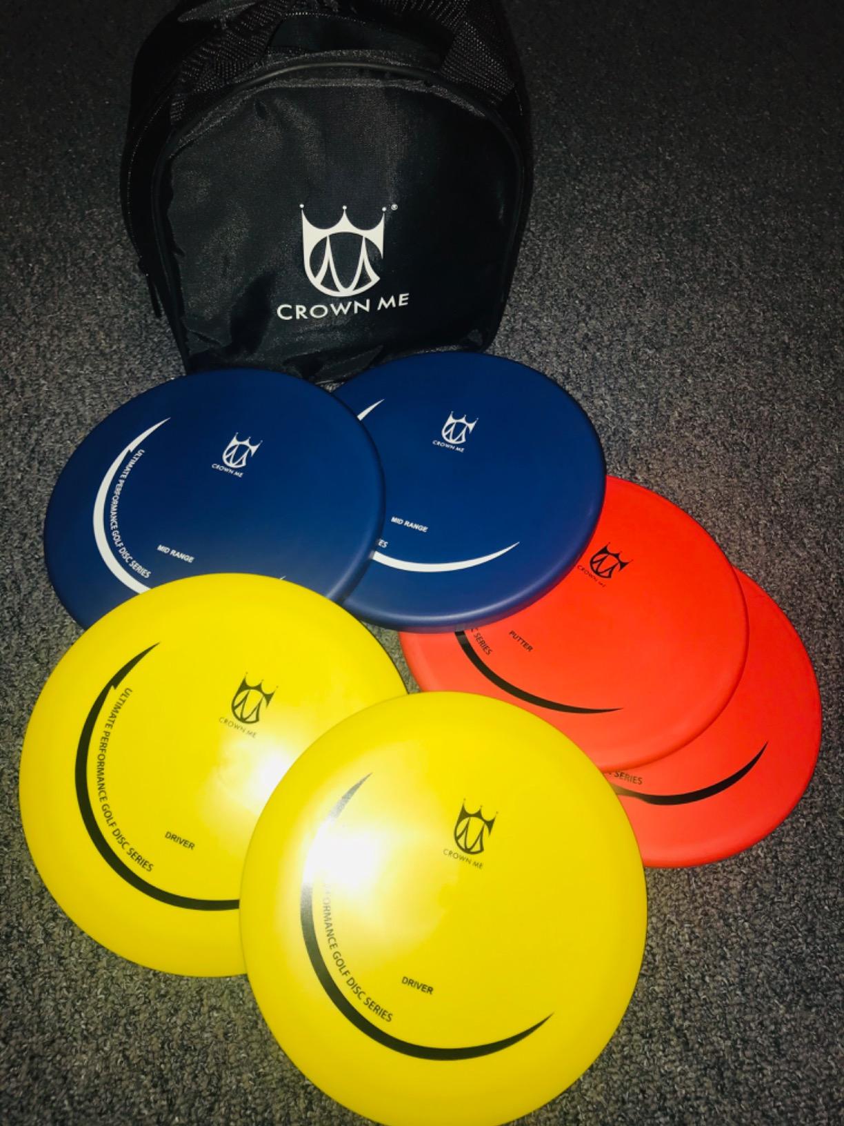 CROWN ME Disc Golf Set with 6 Discs and Starter Disc Golf Bag customer photo 1