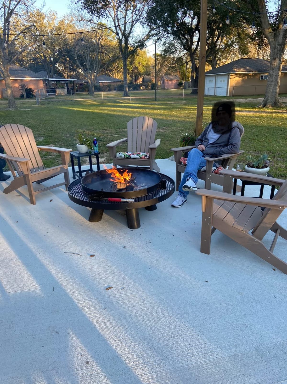 Signature Design by Ashley 1-Piece HDPE Outdoor Adirondack Chair, Driftwood customer photo 1
