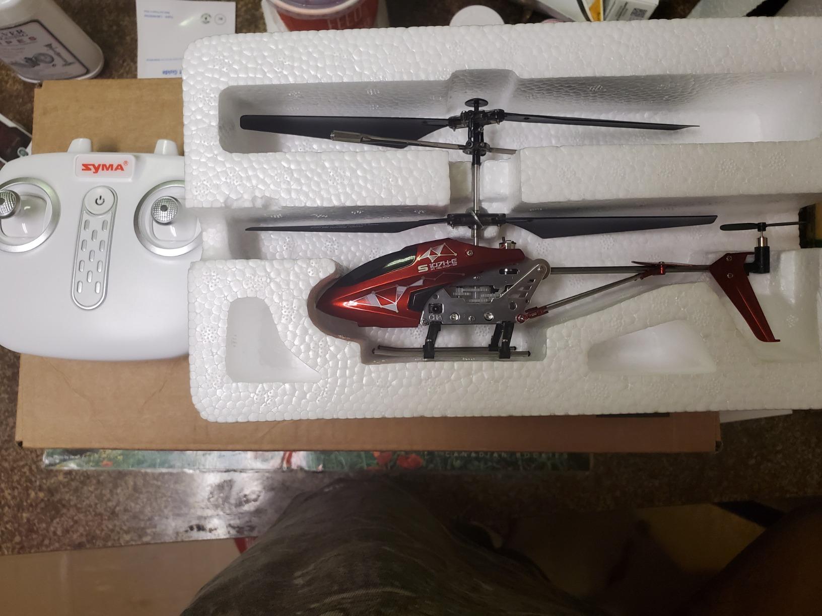 SYMA S107H-E RC Helicopter for Kids, Alloy Body, Altitude Hold, Red customer photo 1