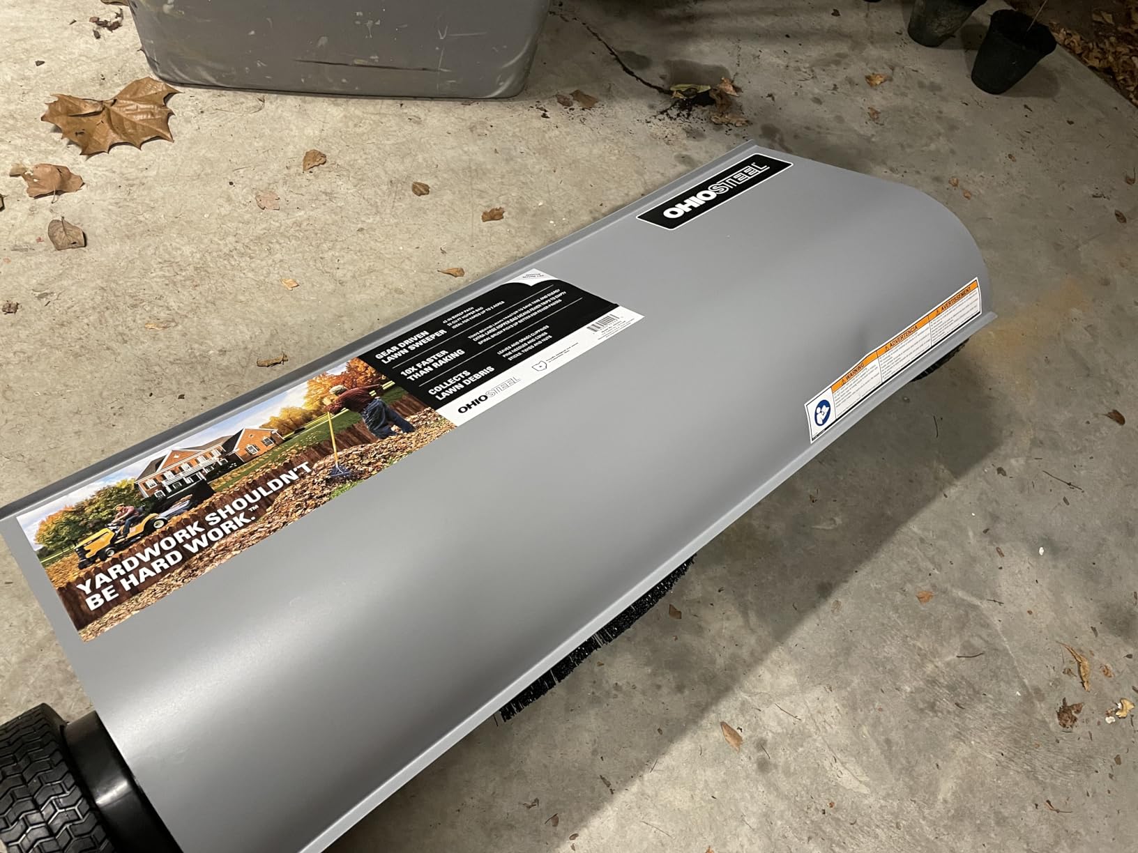 Ohio Steel 4222V2 Lawn Sweeper, 22 cu.ft, Gray customer photo 1
