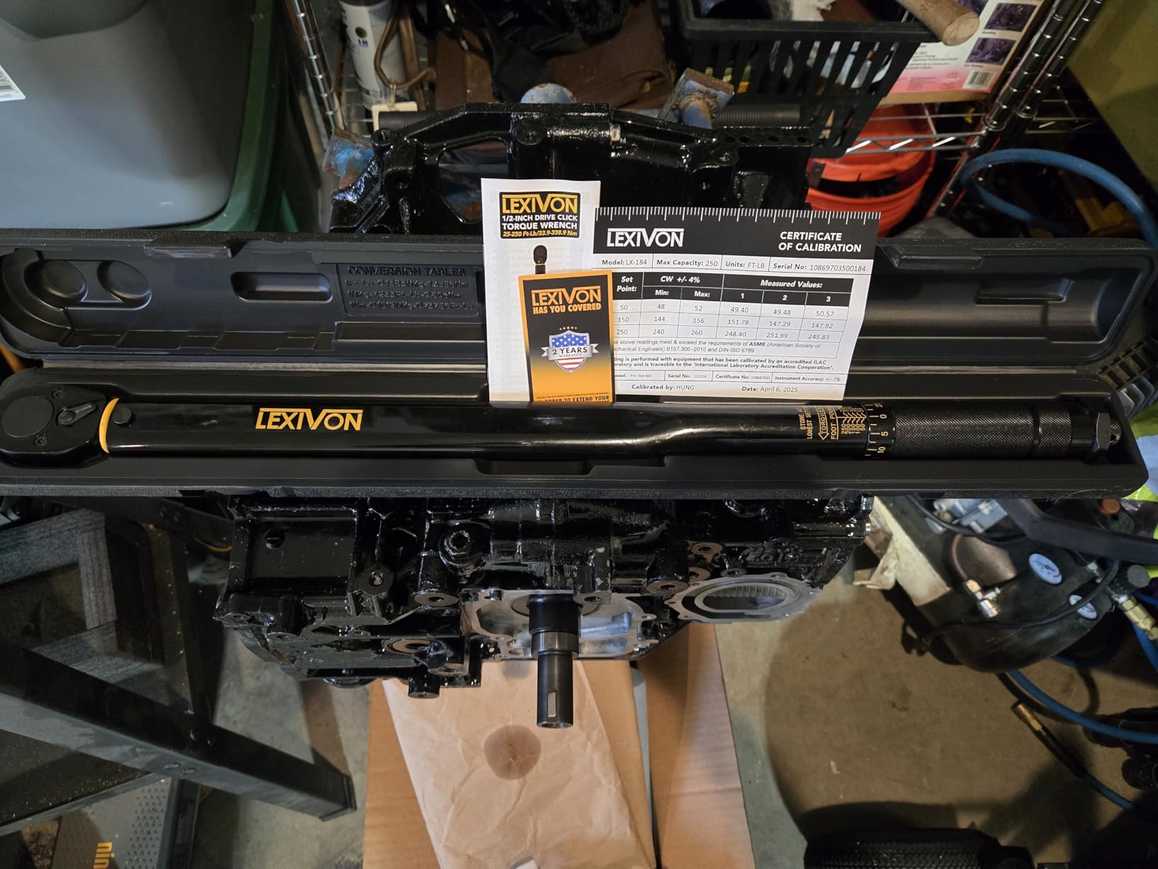LEXIVON 1/2-Inch Drive Click Torque Wrench 25-250 Ft-Lb/33.9-338.9 Nm (LX-184) customer photo 1