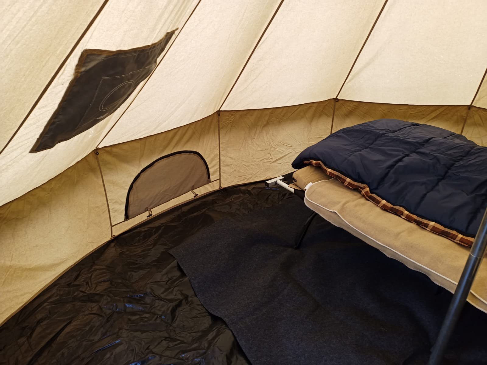 WHITEDUCK Regatta Canvas Bell Tent w/Stove Jack, Water Repellent, Yurt customer photo 2
