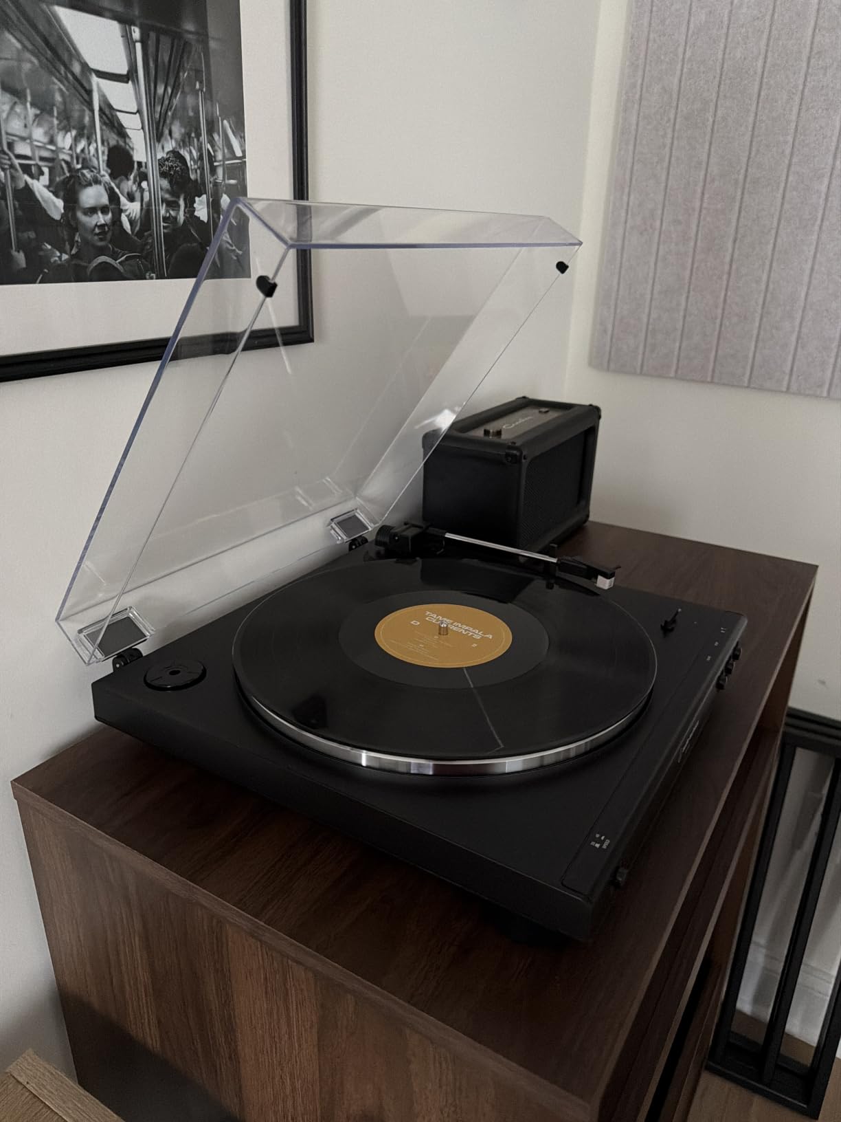 Audio-Technica AT-LP60X-BK Fully Automatic Belt-Drive Stereo Turntable, Black, Hi-Fidelity, Plays 33-1/3 and 45 RPM Vinyl Records, Dust Cover, Anti-Resonance, Die-Cast Aluminum Platter customer photo 2