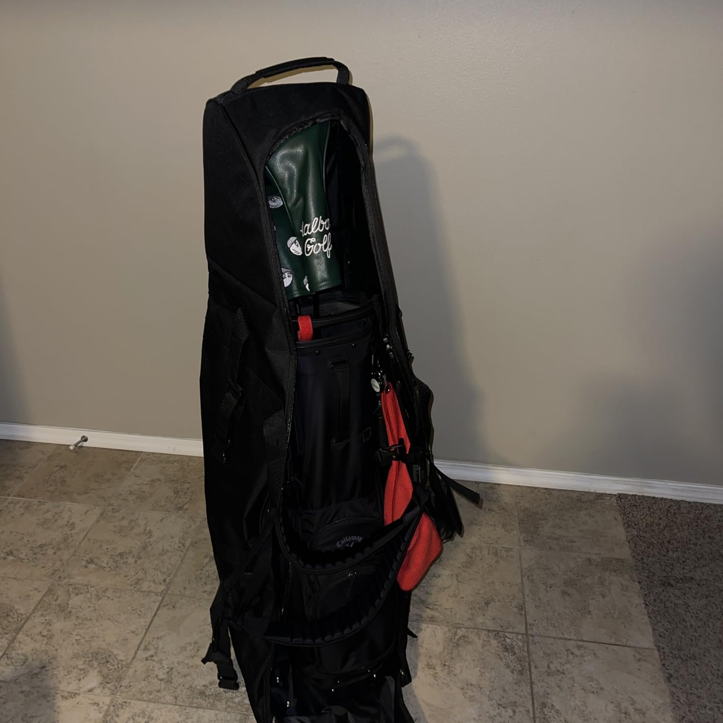 Himal Outdoors Soft-Sided Golf Travel Bag with Wheels, 600D Oxford Fabric customer photo 2
