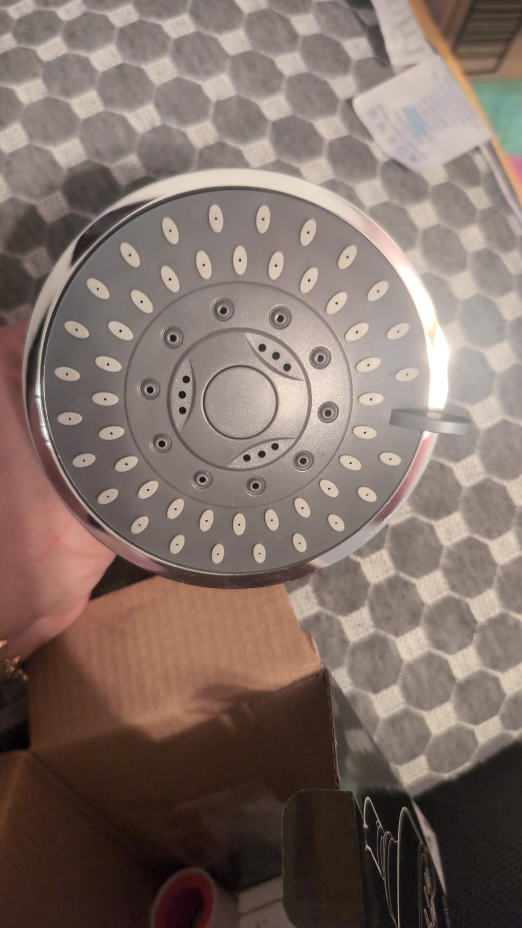 AISOSO High Pressure Rain Shower Head 5 Modes Showerhead 4.1 Inch Chrome customer photo 2