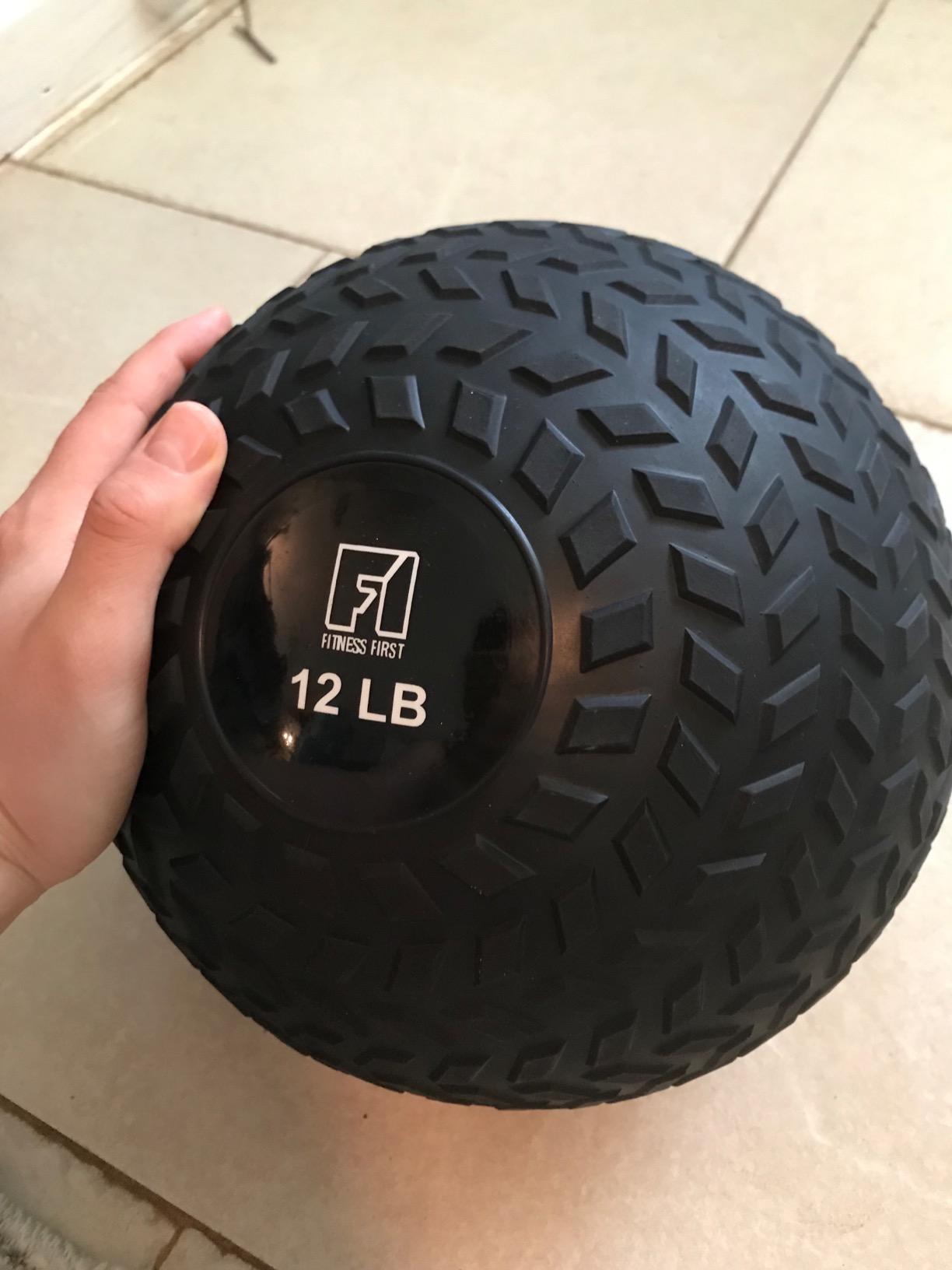 Fitness First Slam Ball, Easy-to-Grip, Sand-Filled Medicine Ball for Exercise and Workout, Ideal for Weight Training, Cross-Training, Cardio, and Plyometric Workout, Available in Different Weights customer photo 2