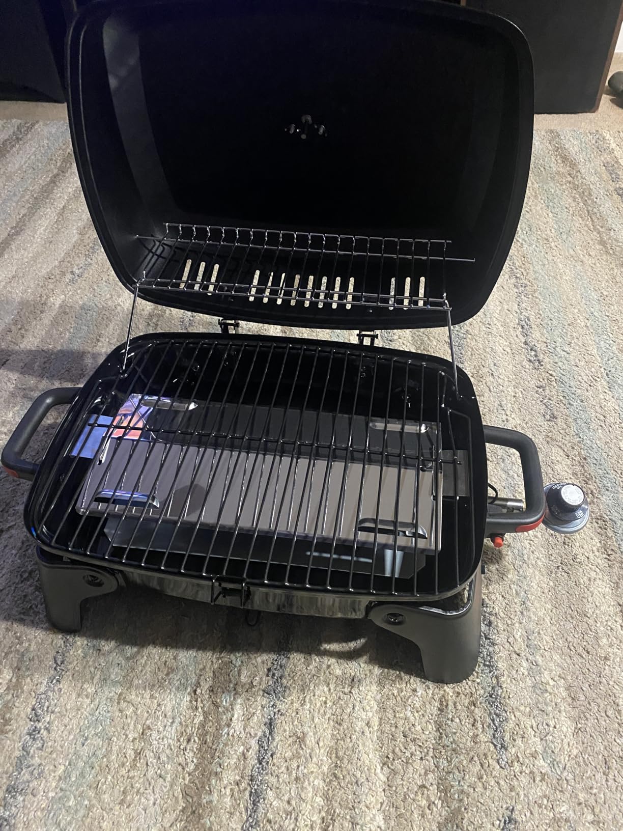 Megamaster Tabletop 1 Burner Gas Grill, Foldable Legs with Warming Rack customer photo 2