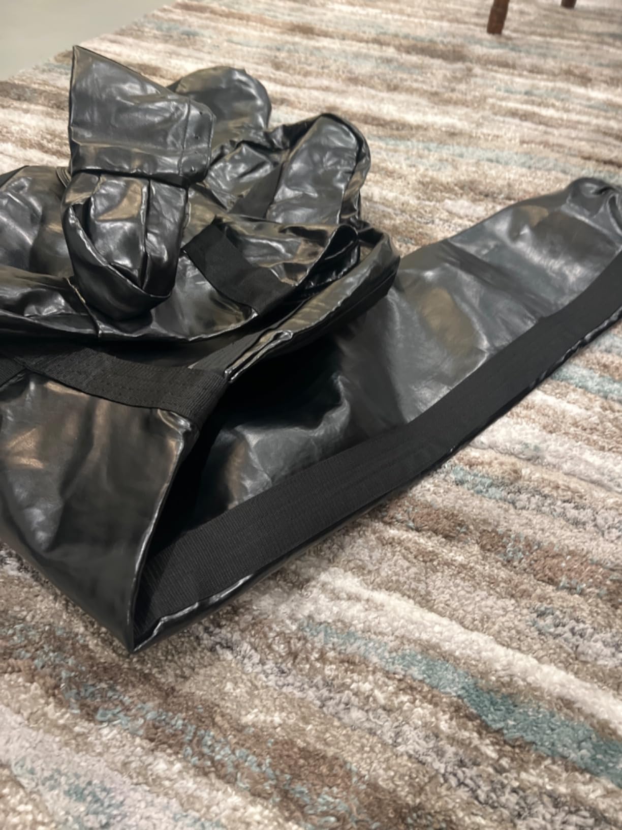 Aoneky 6FT Unfilled Grappling Dummy for Adults, Heavy Duty MMA BJJ Wrestling Training Dummy, Synthetic Leather Jiu Jitsu Judo Practice Dummy with Reinforced Stitching for Submission & Throws Practice customer photo 2