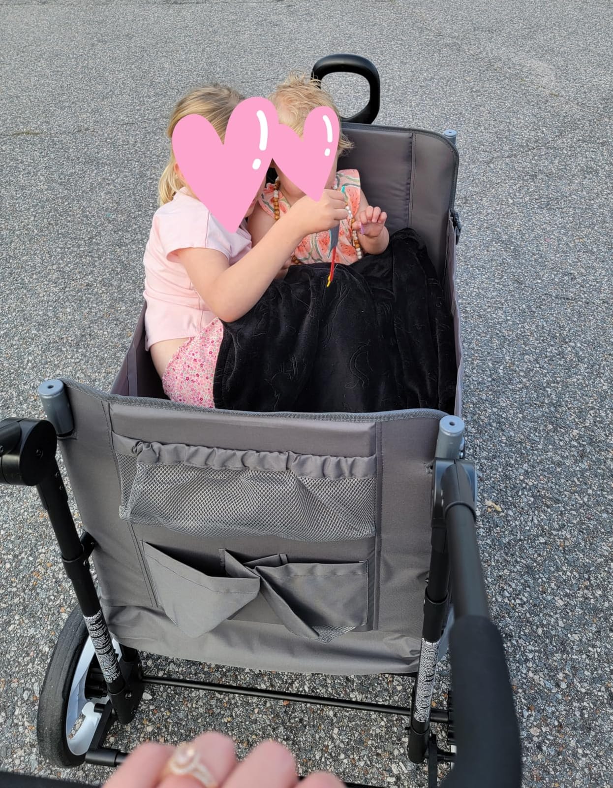 Radio Flyer Wagon for Kids, Baby Stroller, Outside Toys for Toddlers 1-3, Rolling Cart, Beach Cart with Wheels, Convertible Stroller Wagon for Kids Ages 1+ Years, Red customer photo 1