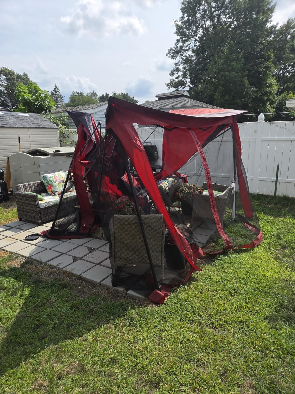 COOS BAY 11x11 Pop Up Gazebo with Netting, Canopy Tent, Beige customer photo 1