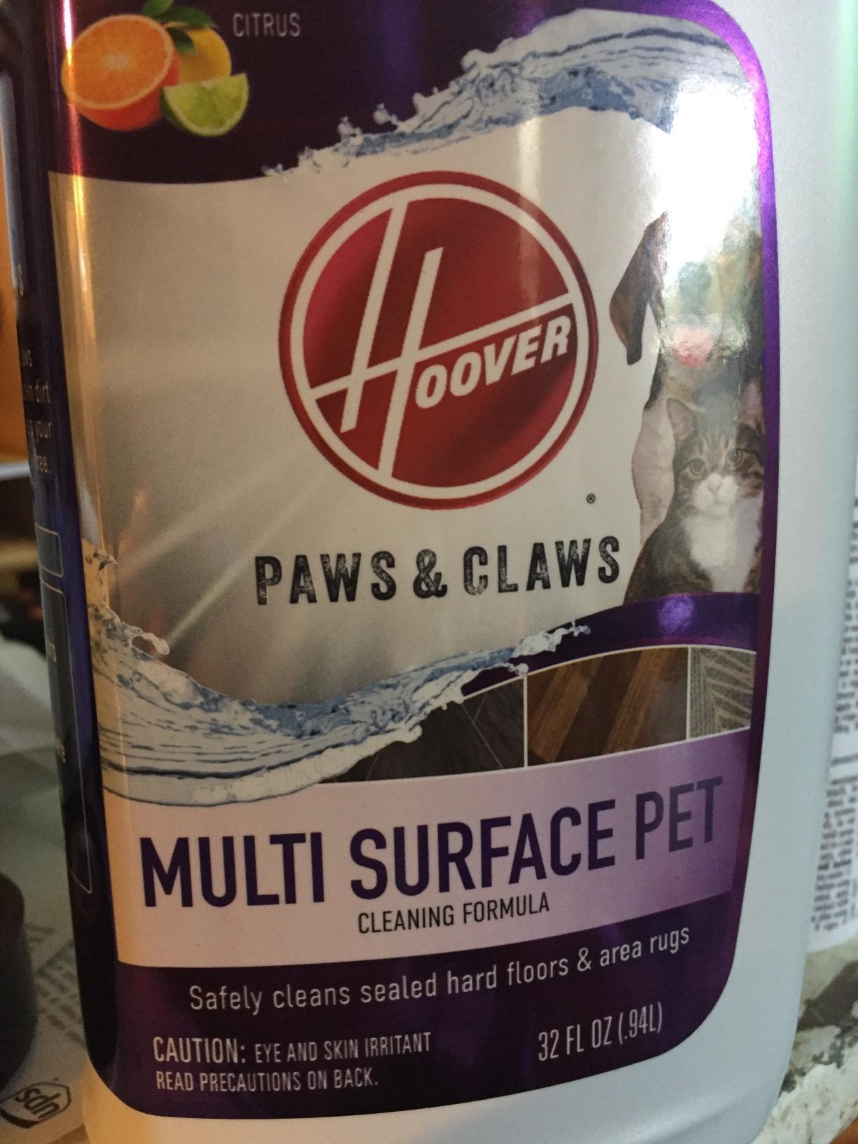 Hoover Pet Hard Floor Cleaner Solution, 32 Oz., Jasmine Breeze Scent | Concentrated Pet Cleaning Formula, For Sealed Vinyl, Sealed Hardwood, Tile and More customer photo 1