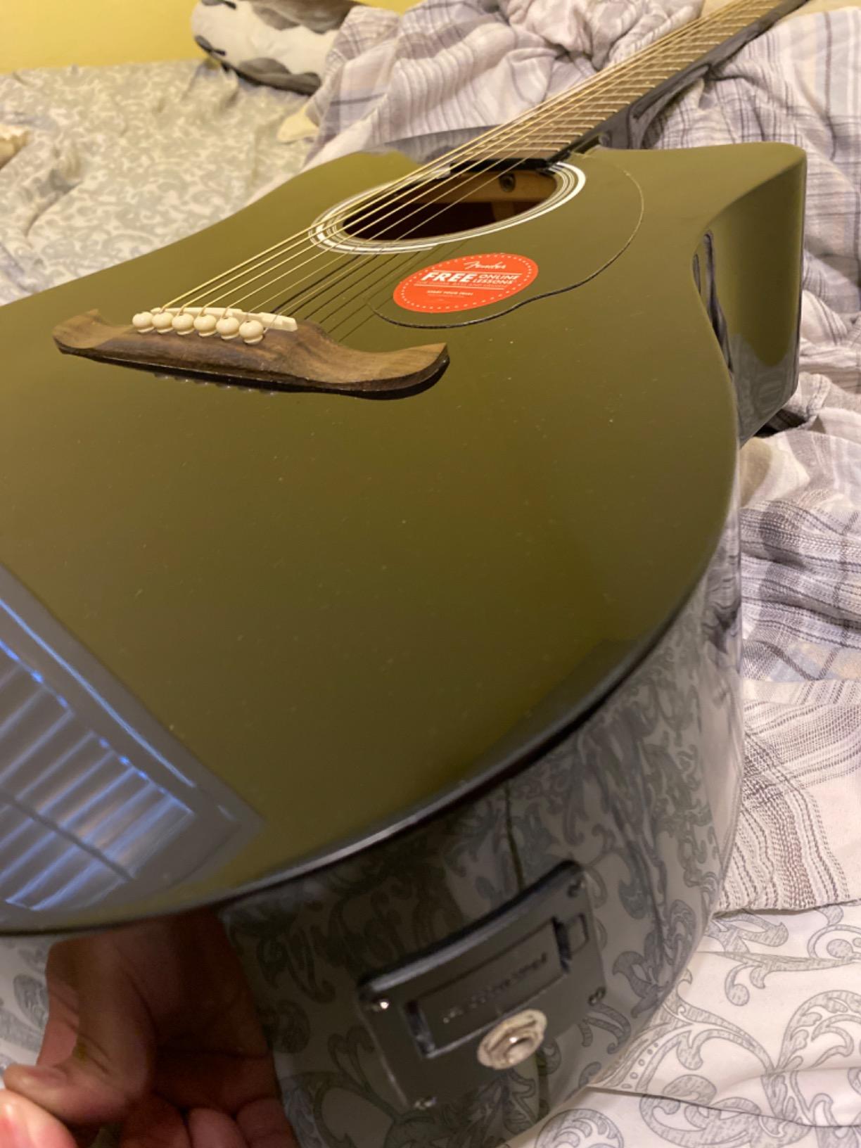 Fender FA-125CE Dreadnought Cutaway Acoustic-Electric Guitar - Sunburst Bundle with Gig Bag, Strap, Strings, Picks, and Austin Bazaar Instructional DVD customer photo 1
