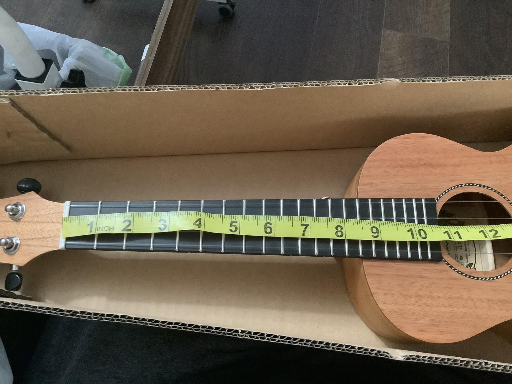 Enya EUC-25D 23 Inch Concert Ukulele, Solid Mahogany Top, Blue customer photo 1