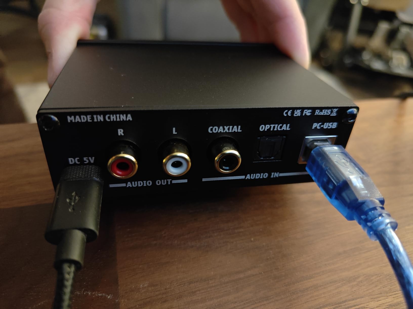AIYIMA DAC-A2 Headphone Amplifier & Desktop DAC for PC, MAC and Gaming | Plug & play 24Bit/192kHz DAC amp. Adds Bass/Treble control & RCA/3.5mm Outputs, USB/Optical/Coaxial Input customer photo 2