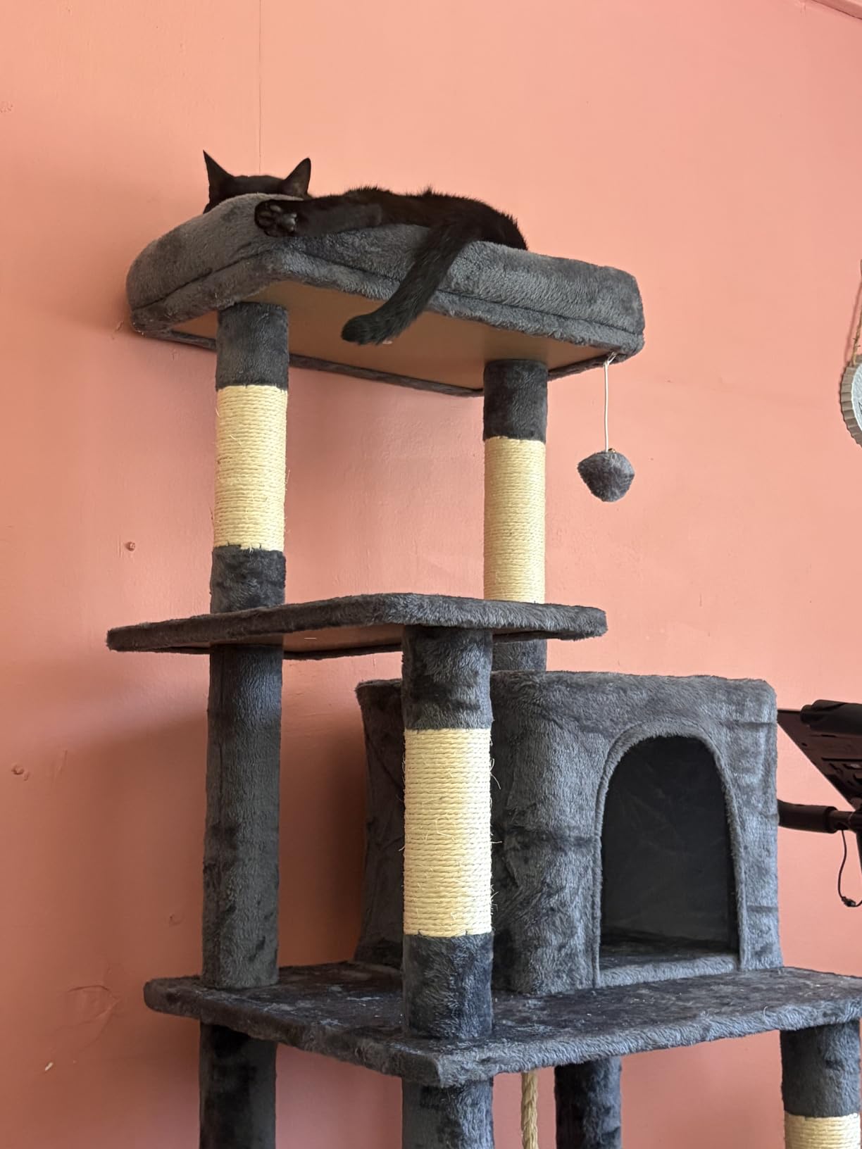 Yaheetech 63in Sturdy Large Cat Tree for Indoor Heavy Cats, Tall Tower customer photo 1