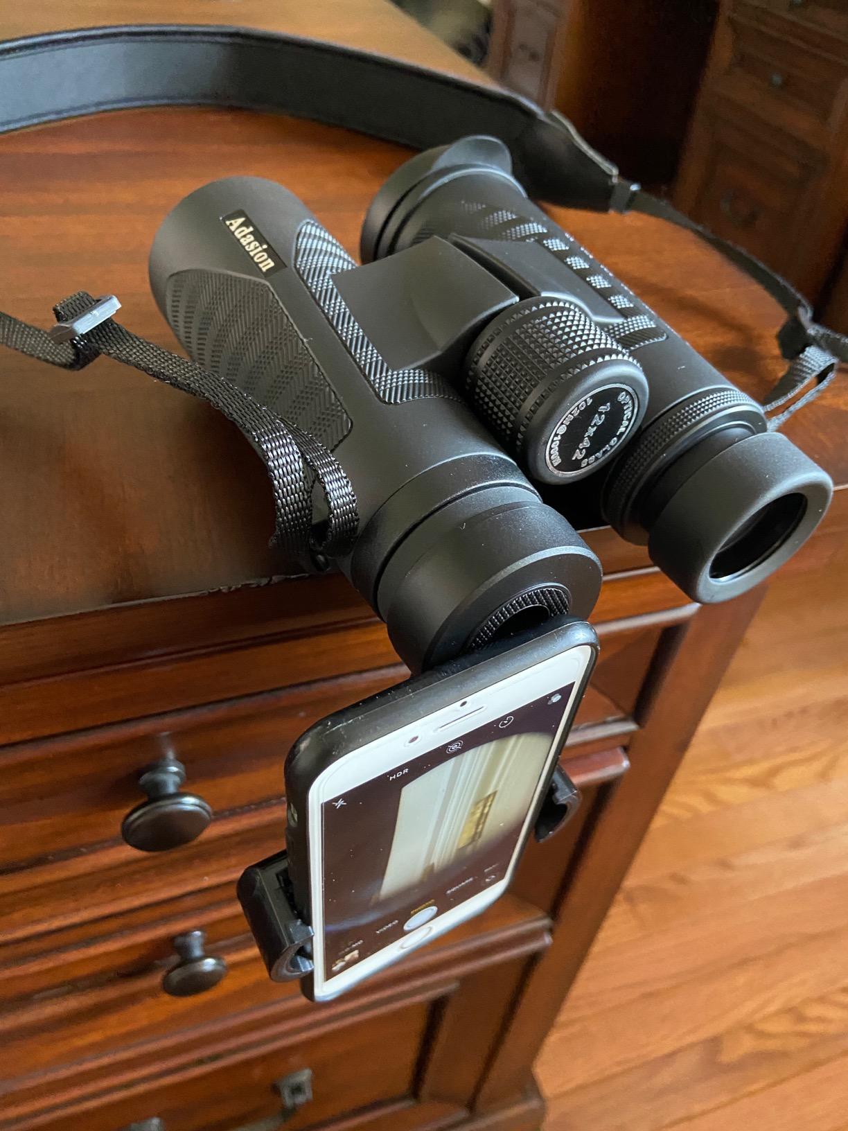 12x42 Binoculars for Adults High Powered with Phone Adapter & Tripod customer photo 2