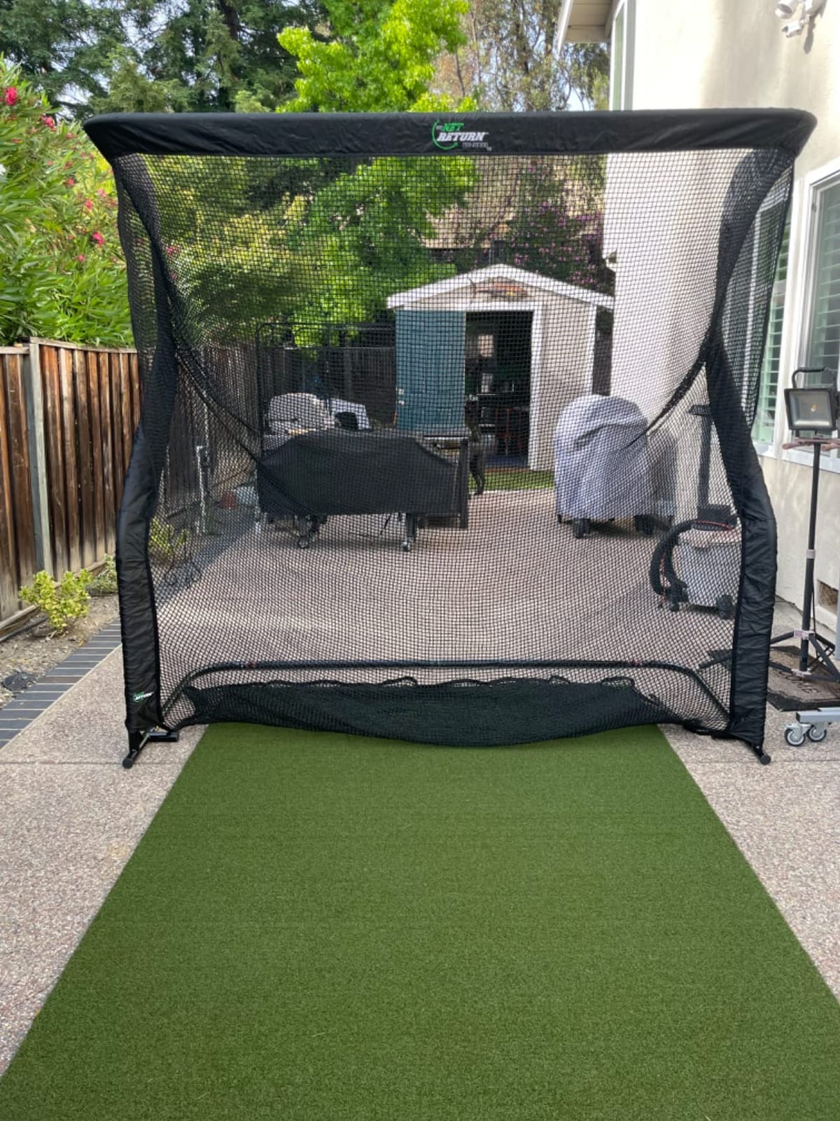 The Net Return Home/Pro Series Golf Net, Multi-Sport, 7x7 ft – 8x7.5 ft, Auto Ball Return, Portable for Indoor/Outdoor customer photo 2