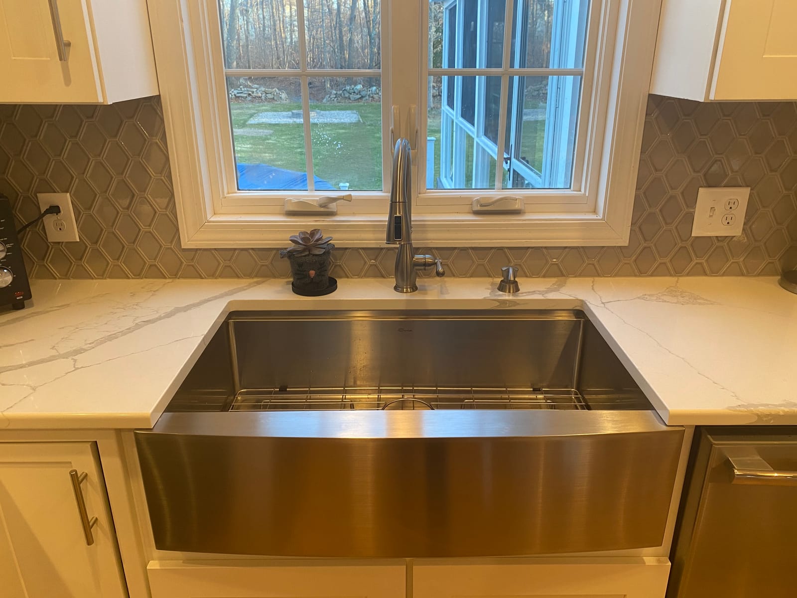 Sarlai 33 Farm Sink Stainless Steel - 33 x 22 Inch Farmhouse Kitchen Sink Ledge Workstation Apron Front Single Bowl 16 Gauge Stainless Steel Luxury Kitchen Farmer Sinks Basin customer photo 1