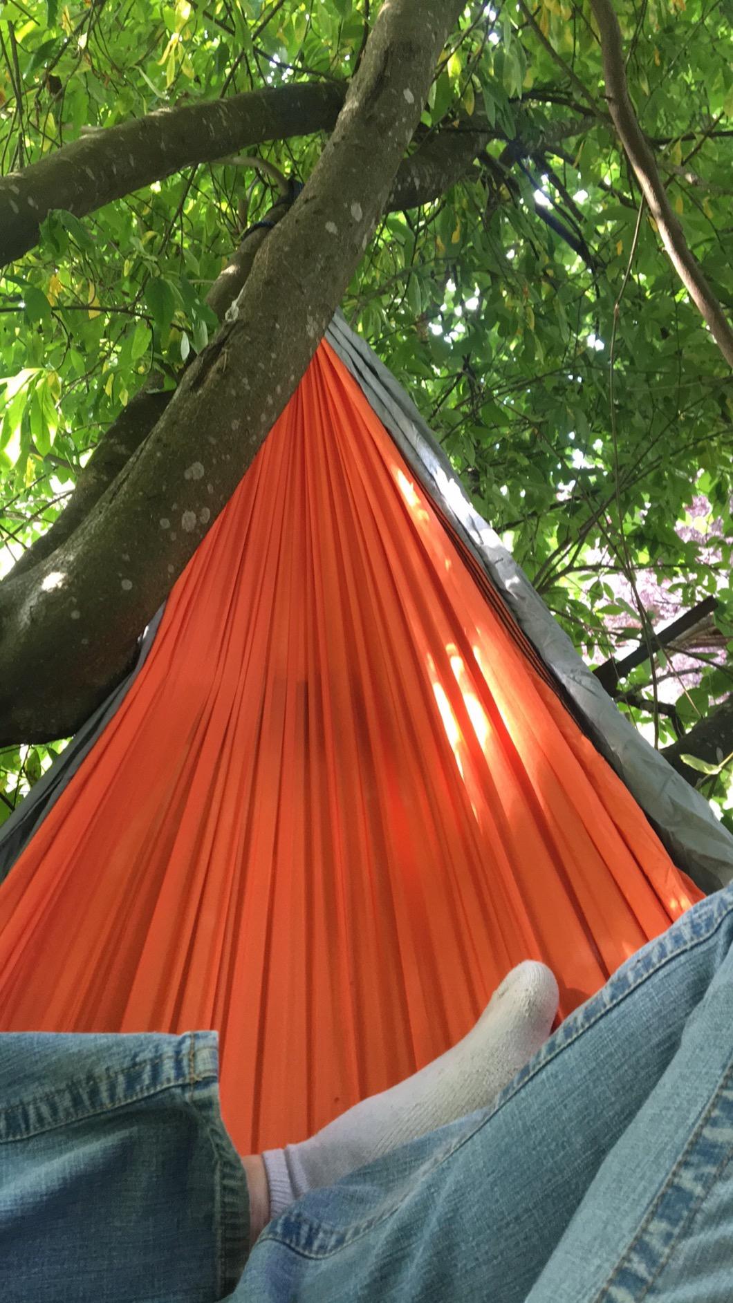 Kootek Camping Hammock 400lbs Capacity Outdoor Camping Essentials, Single | Outside&Indoors, Tree-Friendly Straps, Attached Carry Bag, 210T Parachute Nylon, D-Shaped Carabiners, Lightweight, Hand Wash customer photo 2