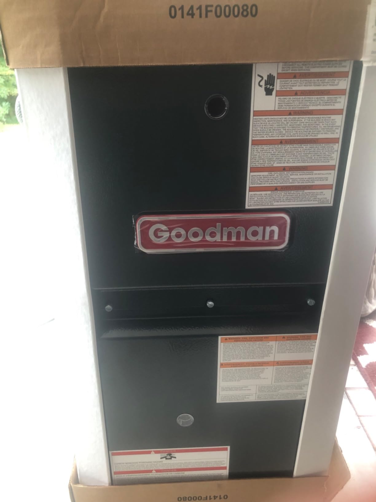 Goodman 80,000 BTU 96% Efficiency Multi-Speed, Single-Stage upflow/Horizontal Furnace Model: (GR9S960803BN) Cabinet is 17.5 inches wide-R32 Ready-Nationwide Installation-NOT Including CA customer photo 1