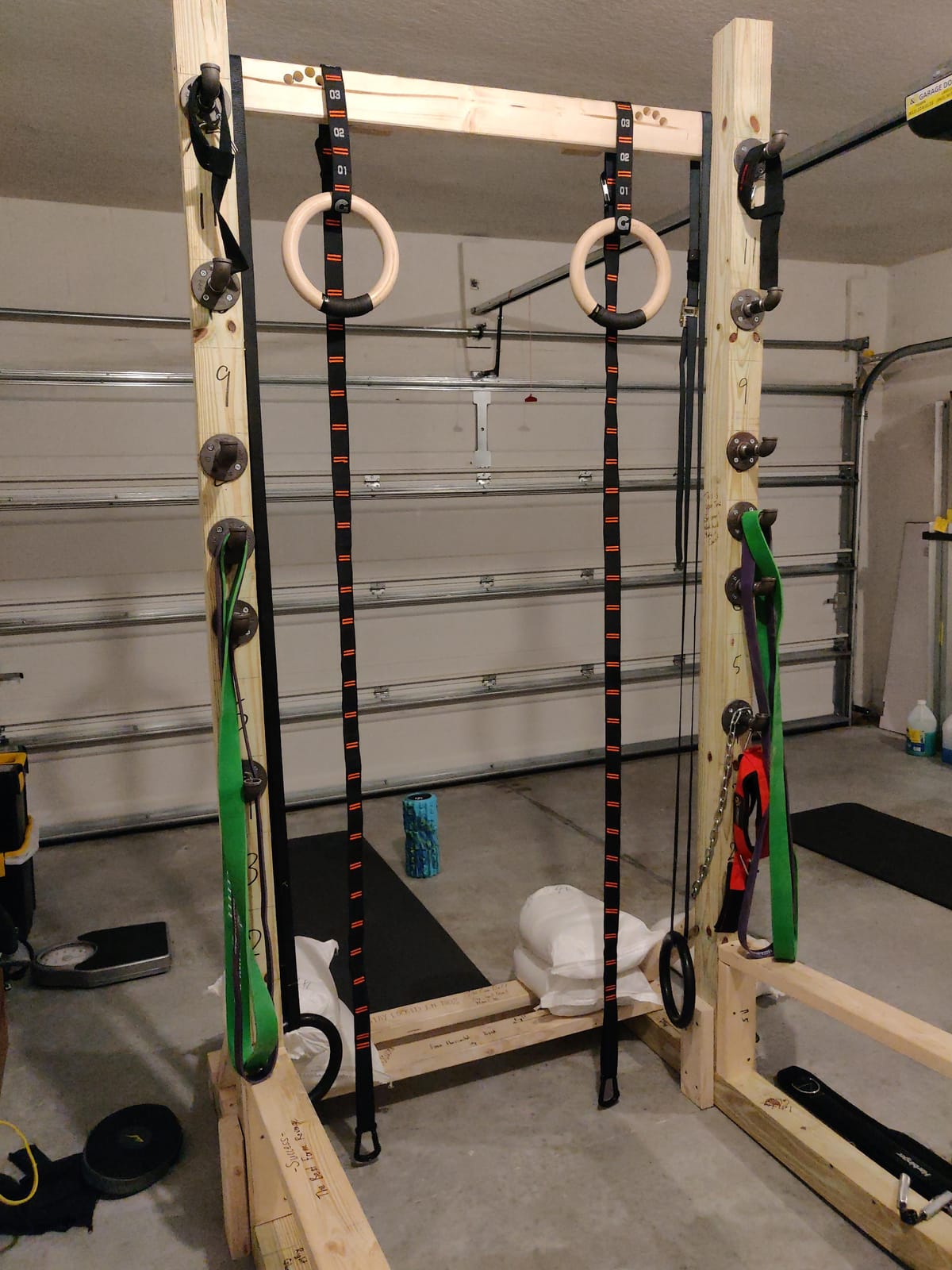 Gonex Wooden Gymnastic Rings with Adjustable Straps Olympic Pull Up Rings customer photo 1