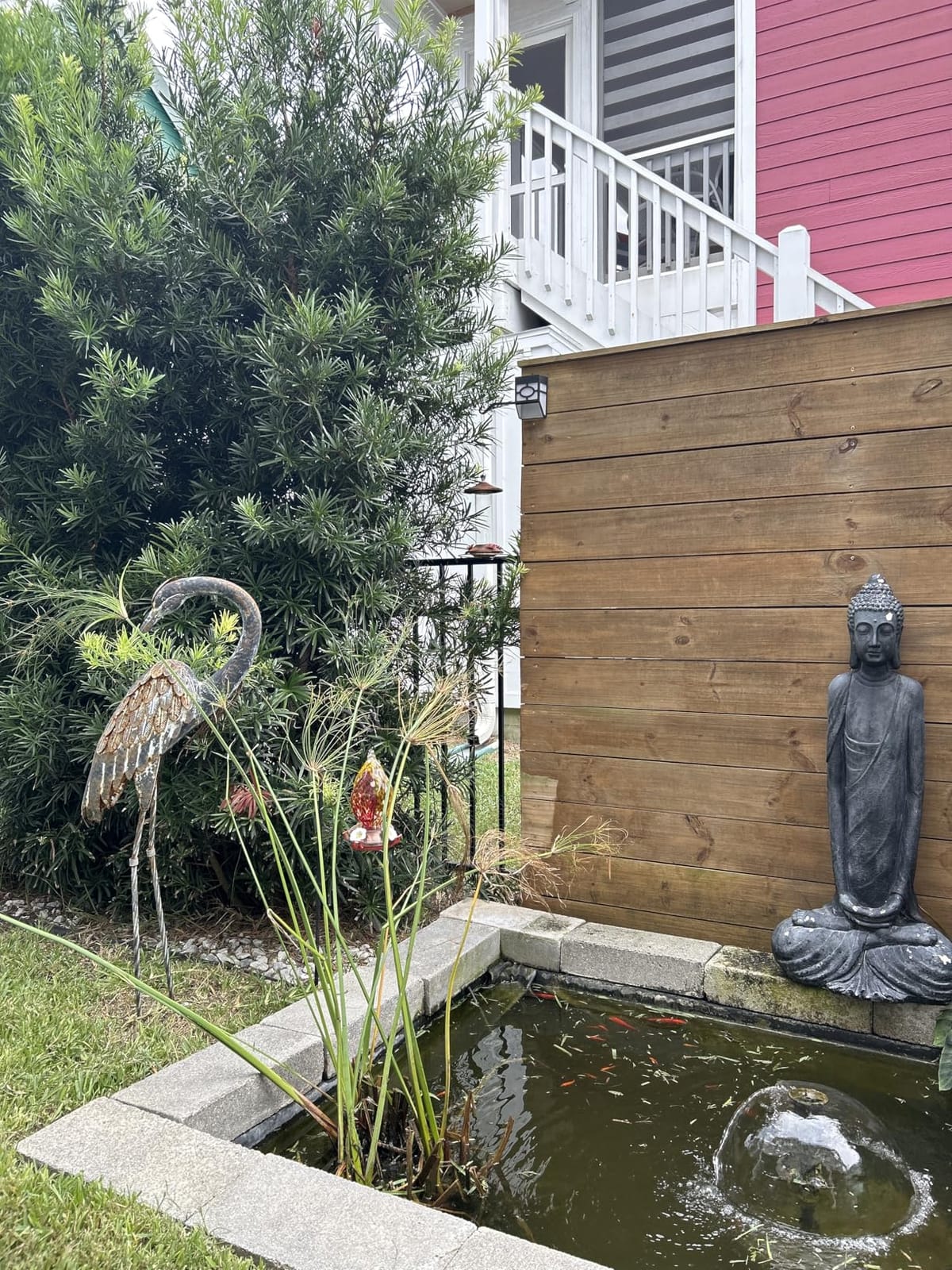 Kircust Garden Crane Statues Metal Heron Outdoor Statue 46 Inch customer photo 1