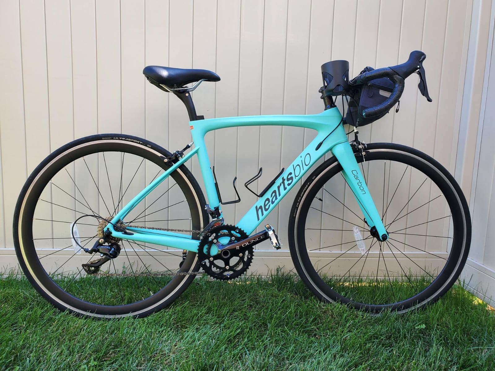 Carbon Road Bike Model H 18.7 lb – Custom Bike Club Logo Carbon Fiber Frame Road Bike with Shimano Tiagra 20 speeds customer photo 2