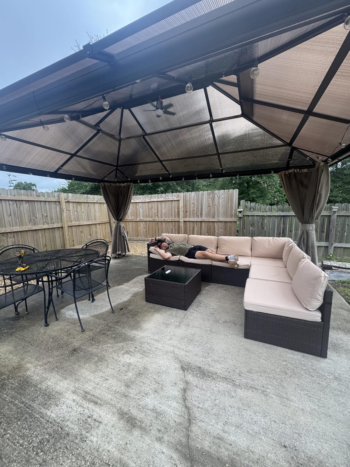 Pamapic 7 Pieces Outdoor Sectional Furniture,Wicker Patio sectional Furniture Sets,All-Weather Rattan Sectional Sofa Conversation Set with Coffee Table and Washable Couch Cushions Covers customer photo 2