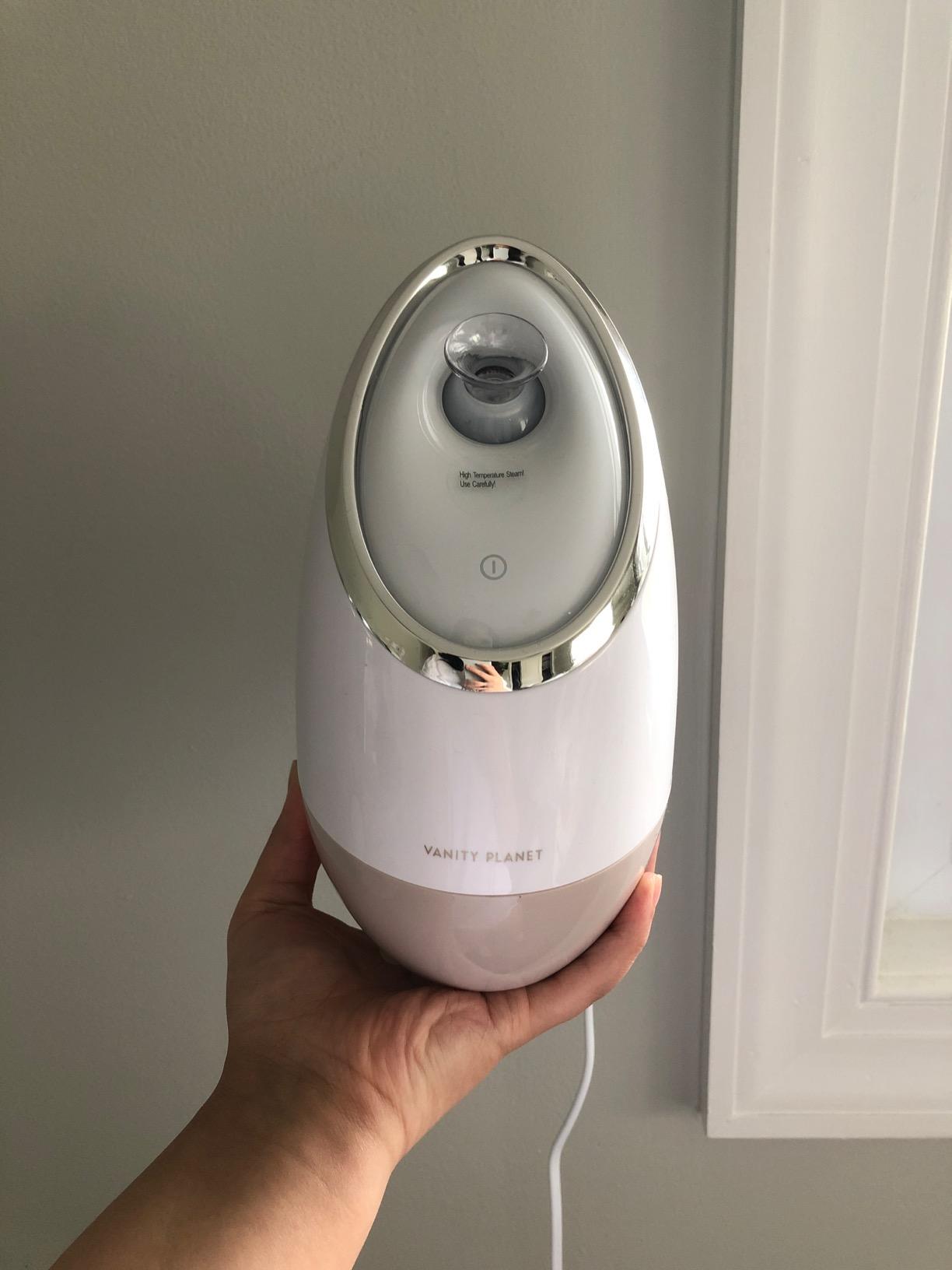 Vanity Planet Aira Ionic Facial Steamer (Rose Gold) - Pore Cleaner that Detoxifies, Cleanses and Moisturizes - Adjustable Nozzle, Water Tank with 3 Essential Oil Baskets customer photo 2