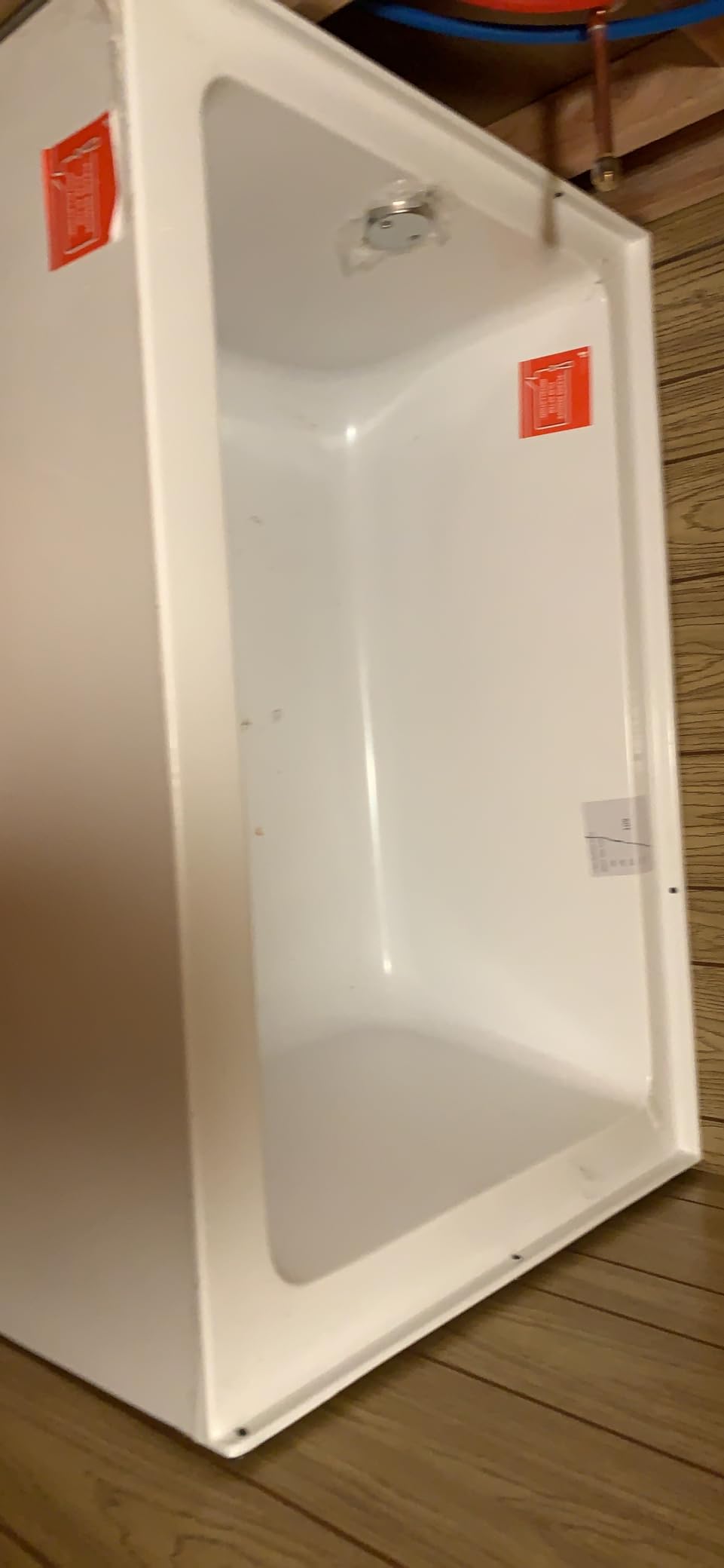 Fine Fixtures Acrylic, Fiberglass Alcove Soaking Bathtub with Integral Apron Front in Glossy White - Left Hand Drain, 60