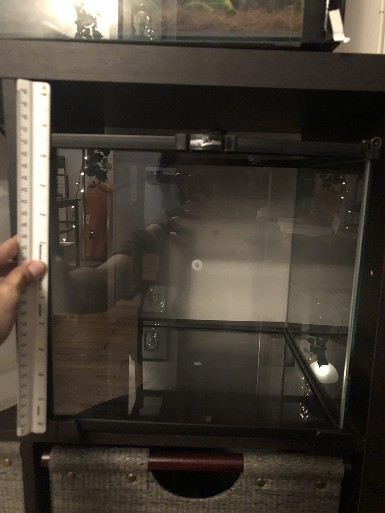 REPTIZOO Small Glass Tank 8 Gallon, Top Opening Terrarium 12