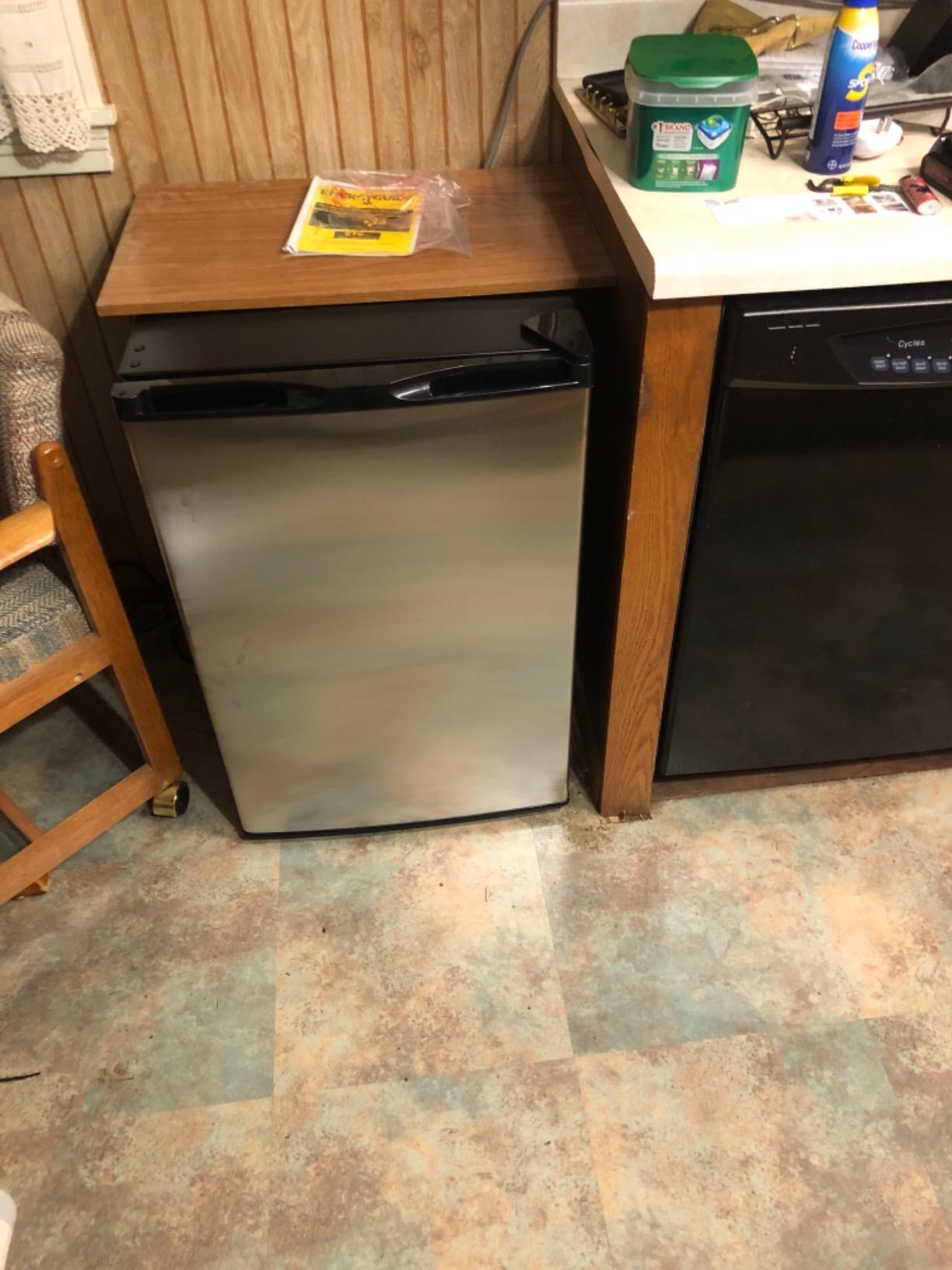 Kismile Small Freezer Upright, 3.0 Cu.ft Mini Freezer, Stainless Steel customer photo 2