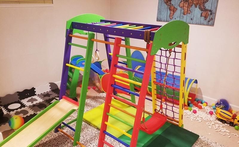 WEDANTA Wooden Swedish Ladder Wall Set – Kids Stall Bars for Exercise – Kids Swedish Gymnastic Wall Gym – Wood Stall Bar Gymnastics Playground – Best Gym for All Family customer photo 1