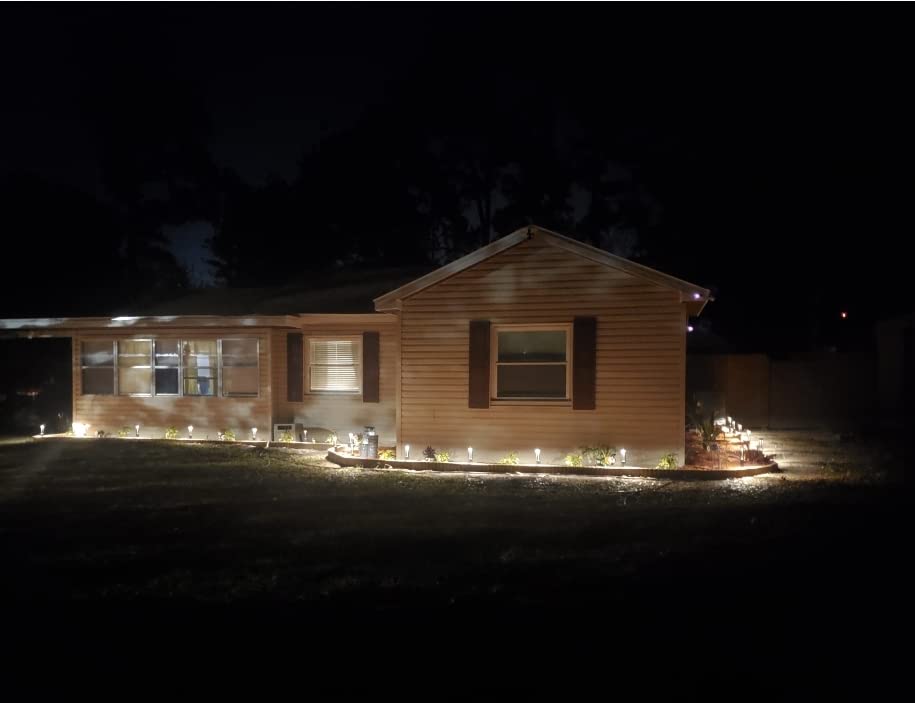 LEONLITE 12-Pack 3W LED Low Voltage Path Lights Aluminum 3000K Black customer photo 2