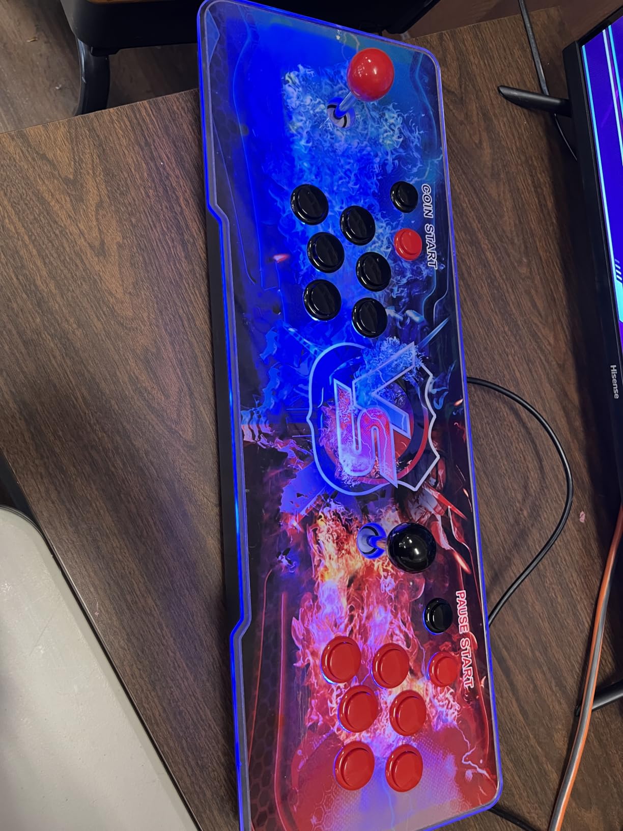 30000 Games in 1 Arcade Game Console ,Pandora Treasure 3D Double Stick,30000 Classic Arcade Games,Search Game, Support 3D,Favorite List, 4 Players Online,1280X720 Full HD Video customer photo 2