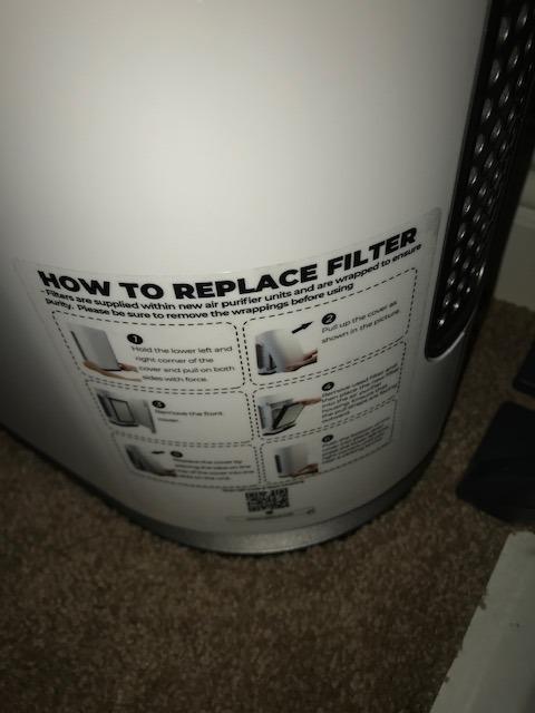 AZEUS Air Purifier for Wildfire Smoke, UV-C HEPA for Home Large Room, White customer photo 1