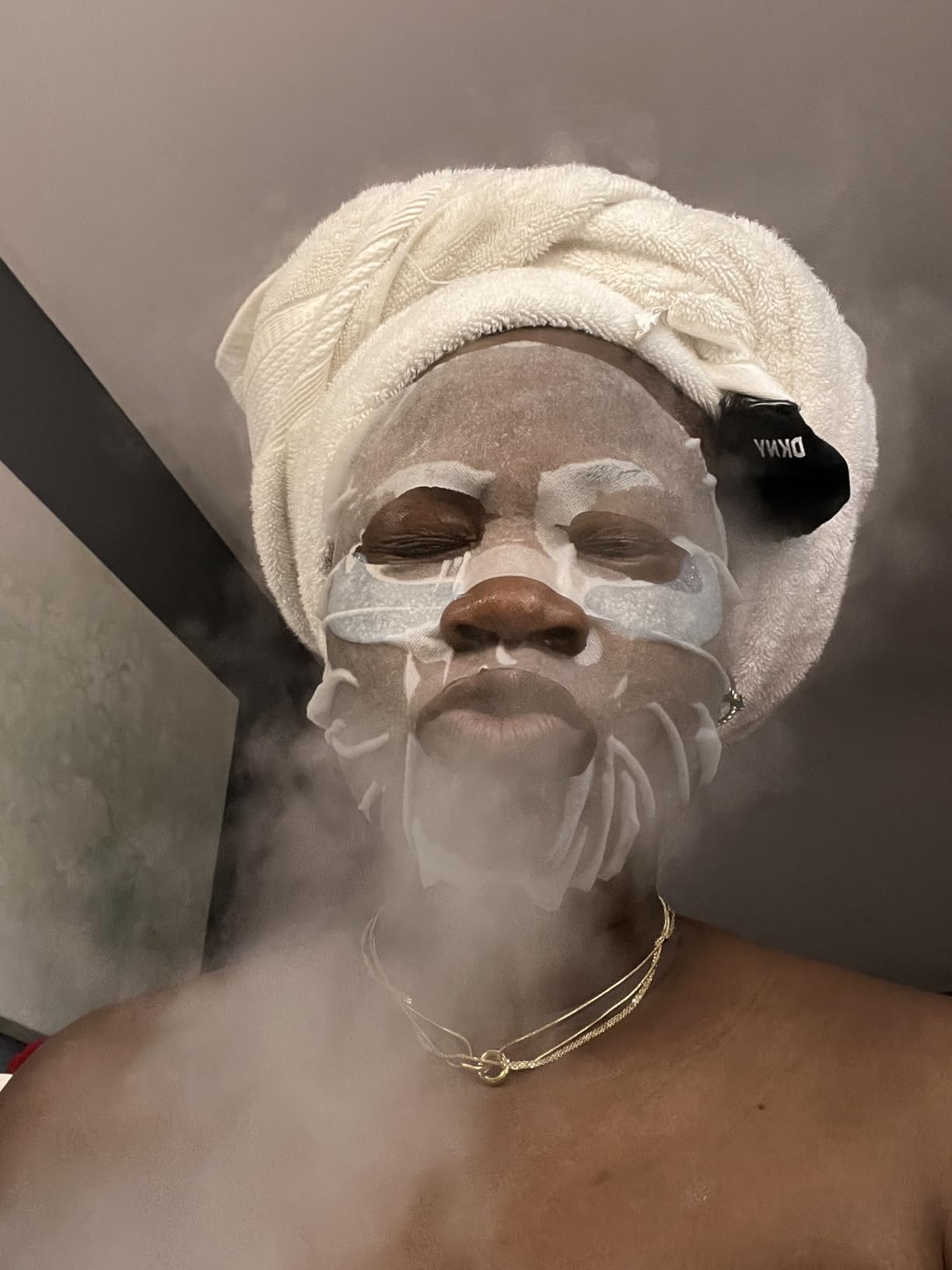 EZBASICS Facial Steamer, Nano Ionic Warm Mist for Facial Deep Cleaning Blue | Professional Face Steamer for Home Sauna SPA, Unclogs Pores Sinuses, Bonus 5 Piece Stainless Steel Skin Kit customer photo 2