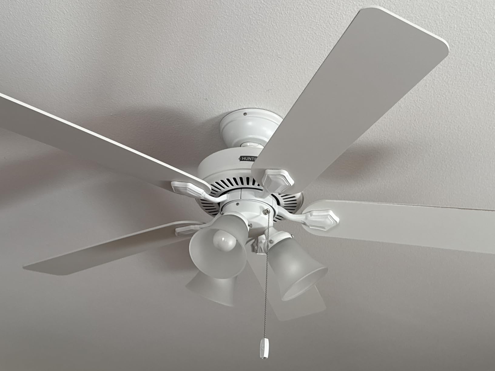 Hunter Swanson, Indoor, Ceiling Fan, with LED Lights, 52 inch, Fresh White customer photo 2