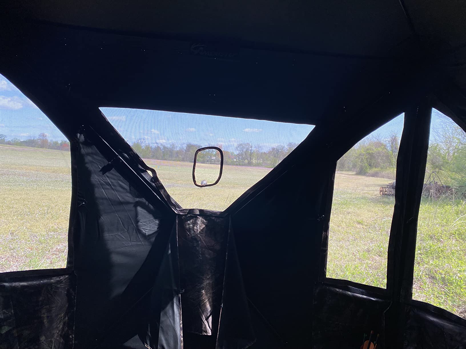 Ameristep Brickhouse Hunting Blind | 3-Person Ground Blind in Mossy Oak Break-Up Country, One Size customer photo 1