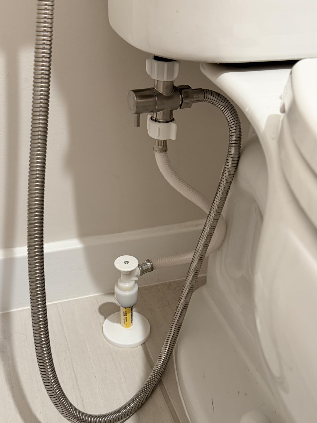 Arofa Handheld Bidet Sprayer, Bidet Attachment for Toilet, Brushed Nickel customer photo 2