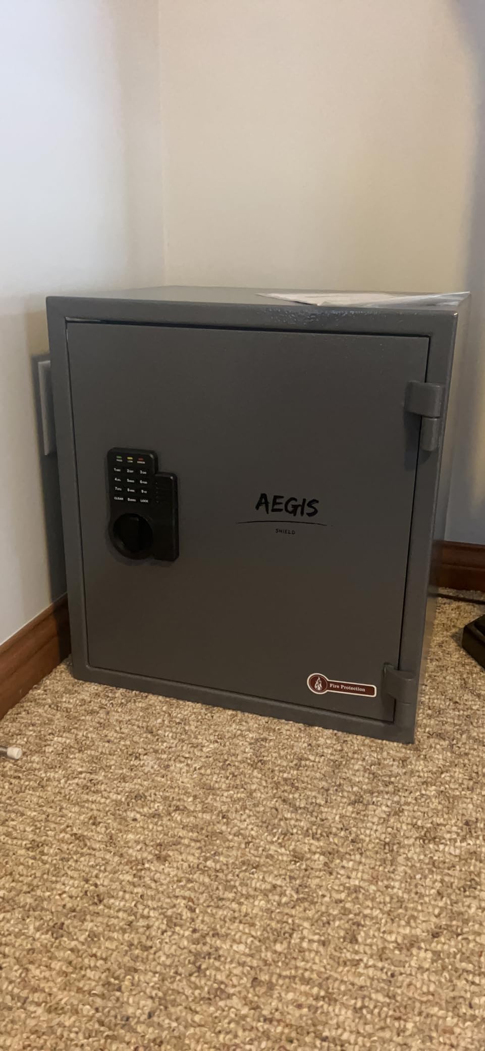 AEGIS 1.2 Cuft Fireproof Safe Box for Home with Digital Keypad, Gray customer photo 2