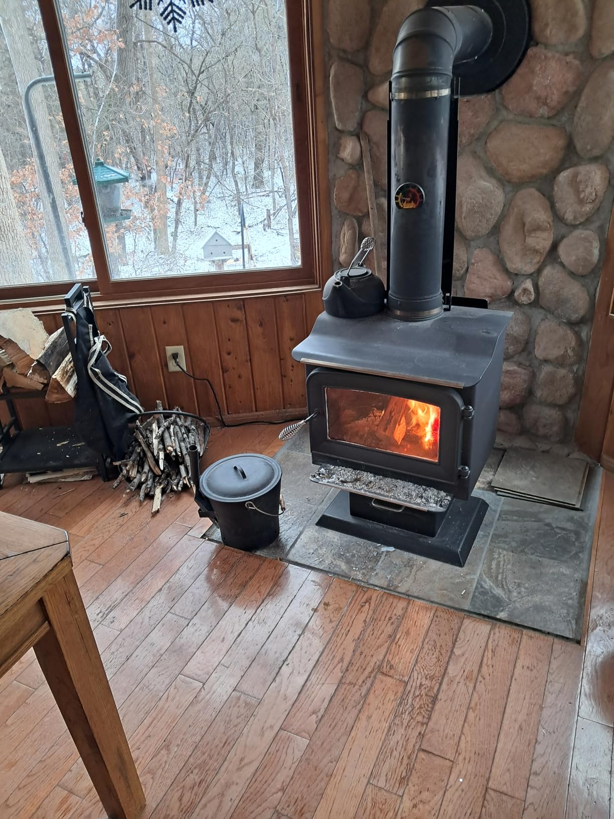 Ashley Hearth AW1120E-P 1,200 sqft Wood Stove with Legs and Pedestal customer photo 1