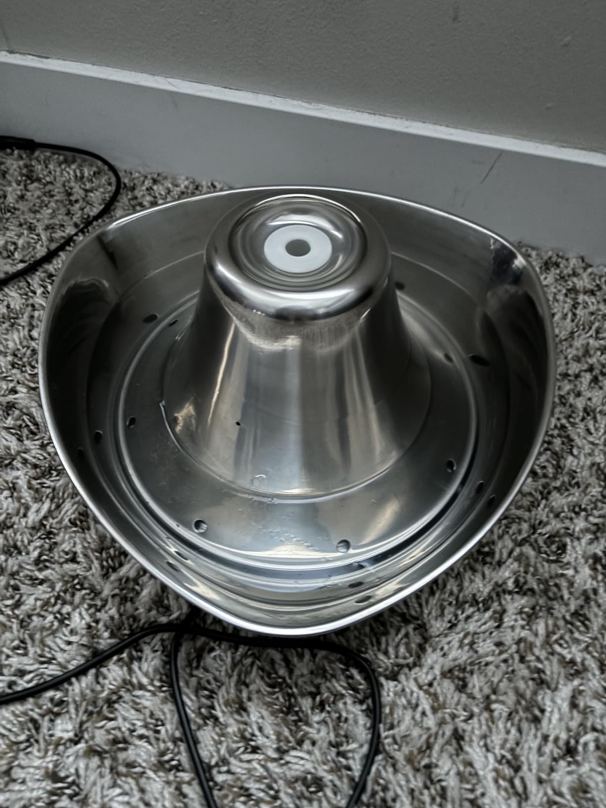 PetSafe Seaside Stainless Cat & Dog Fountain, 60 oz, 2 Filters & Pump | 60 Oz Capacity, 360-Degree Flow, Triple-Filter with 2.5x More Activated Carbon, Scratch/Rust-Resistant Stainless Steel customer photo 1