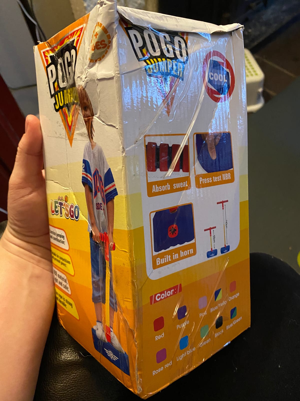 CUUGO LET'S GO! CG Jumping Promotes Growing Taller- Pogo Stick Foam Pogo Jumper for Kids, Toys for 3-12 Year Old Boys Girls Outdoor Toys Indoor Toys Fun Gifts Christmas Stocking Stuffers Gifts customer photo 1