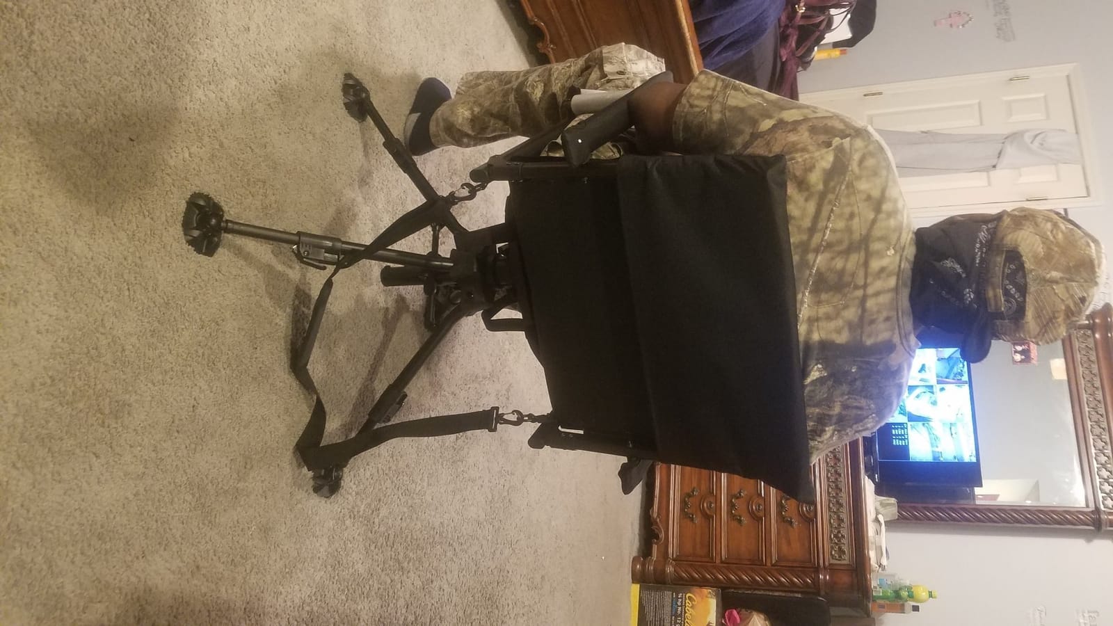 TIDEWE Hunting Chair with Seat Cover, 360° Silent Swivel Seat customer photo 2