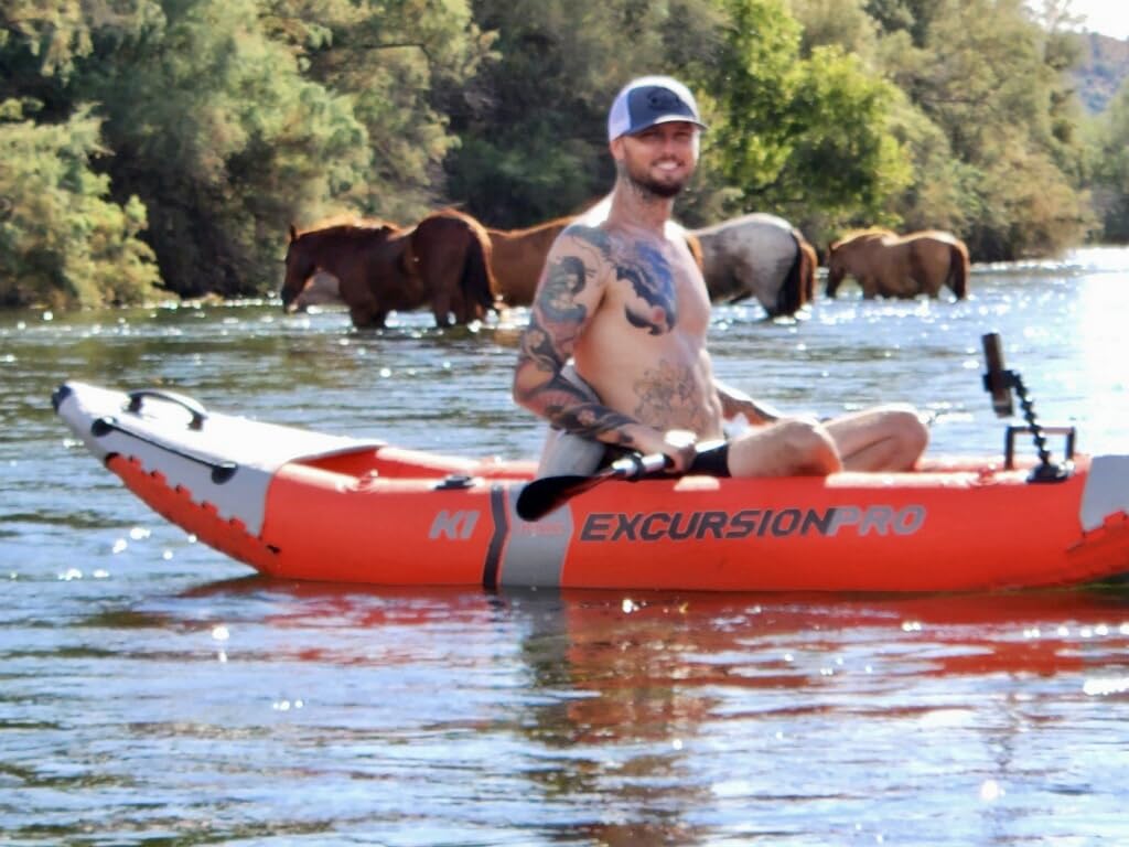 INTEX Excursion Pro K1 Inflatable Kayak 1-Person Set with Paddle & Pump customer photo 1